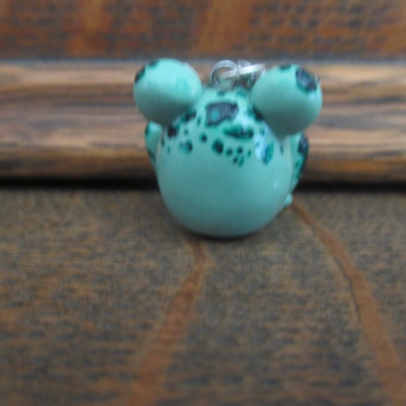 Handmade Polymer Clay Frog Charm - Picture 5 of 7